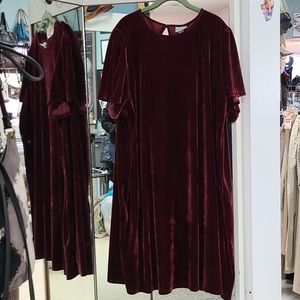 Velvet Marron Dress